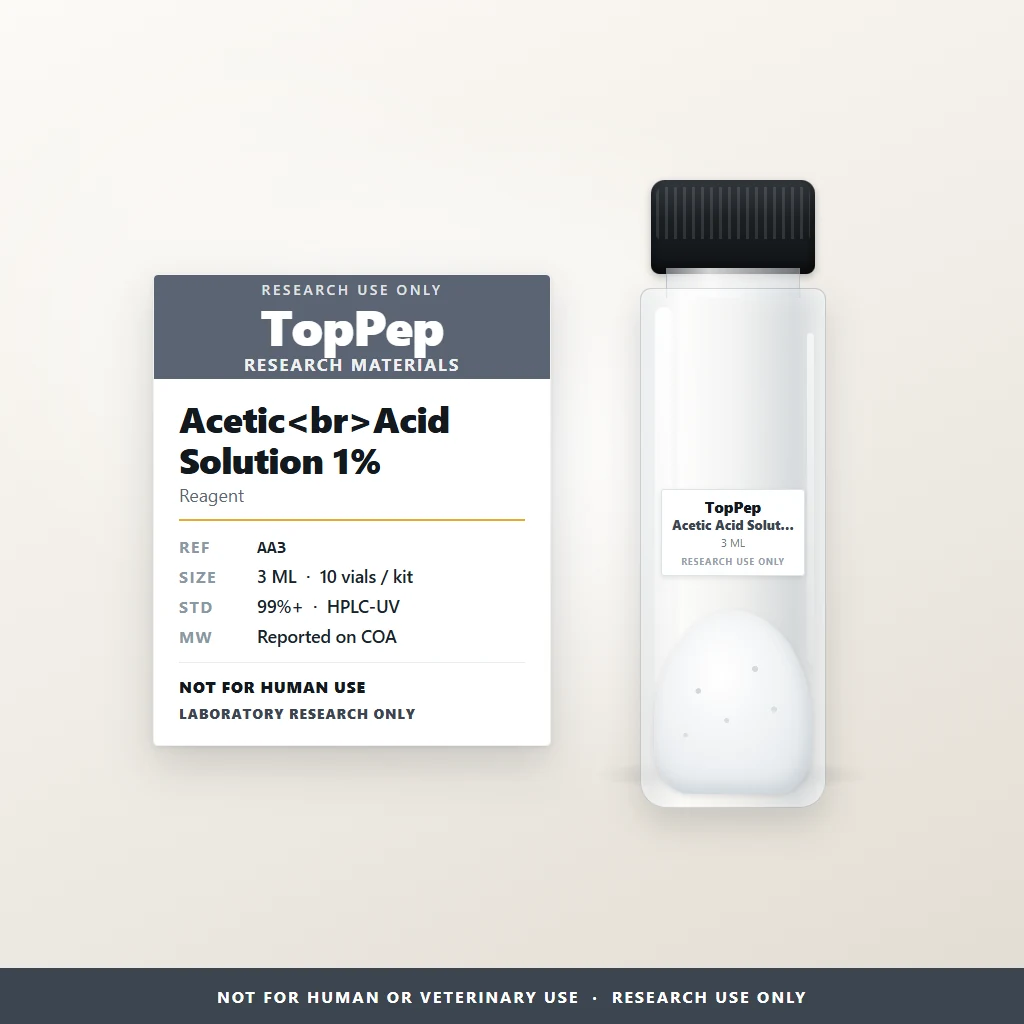 Acetic Acid Solution 1%(Acetic Acid Water) reference material — Reagent