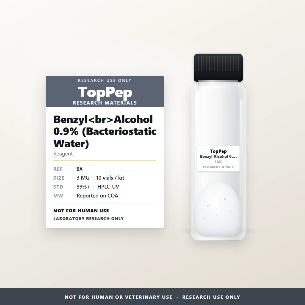 Benzyl Alcohol 0.9% Bacteriostatic Water BAC reference material — Reagent