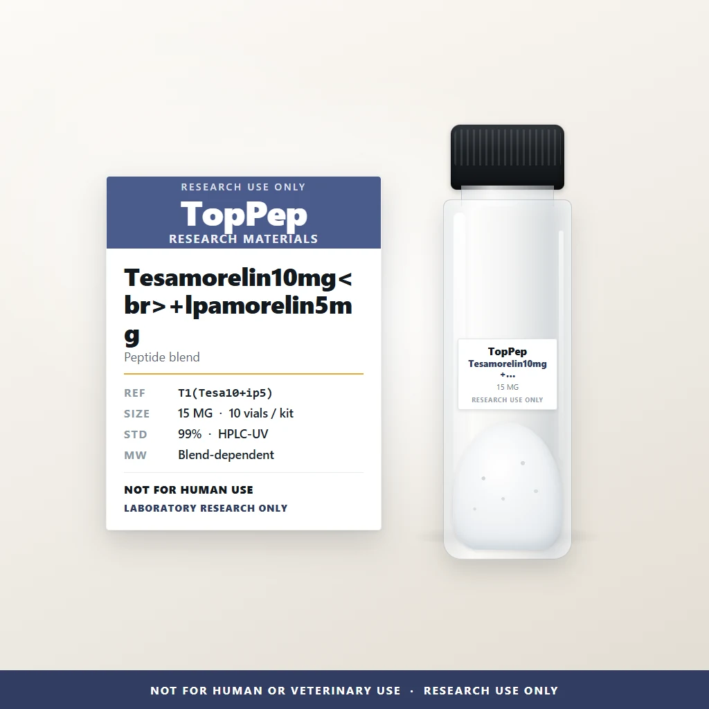 Tesamorelin10mg +lpamorelin5mg reference material — Peptide blend